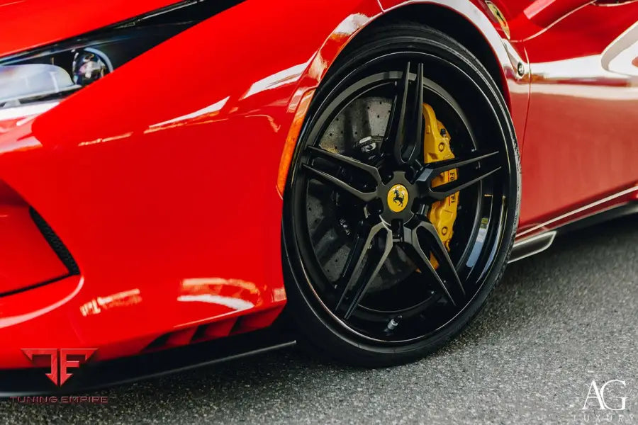 Ferrari F8 Spyder on custom forged wheels