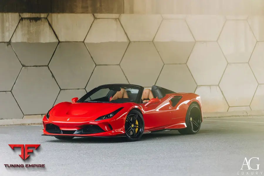 Ferrari F8 Spyder on custom forged wheels