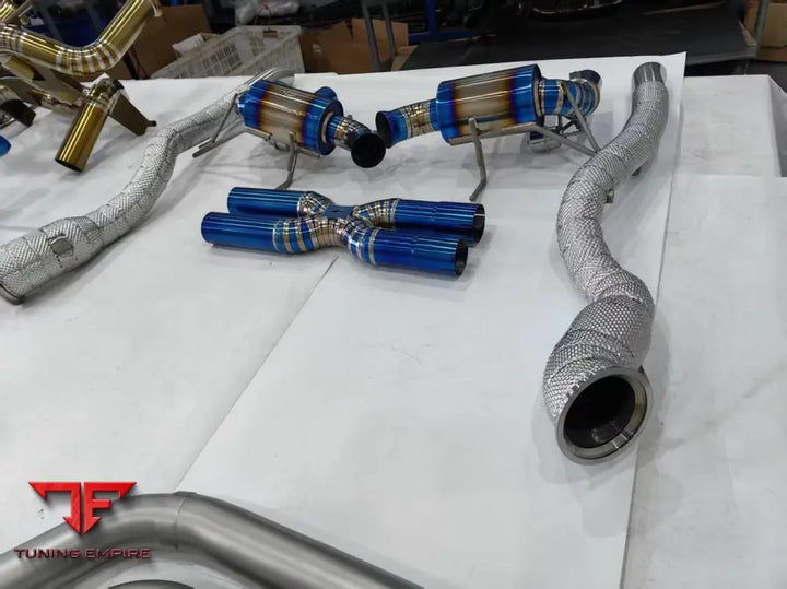 FERRARI F8 TITANIUM VALVETRONIC EXHAUST SYSTEM & CATLESS DOWNPIPES