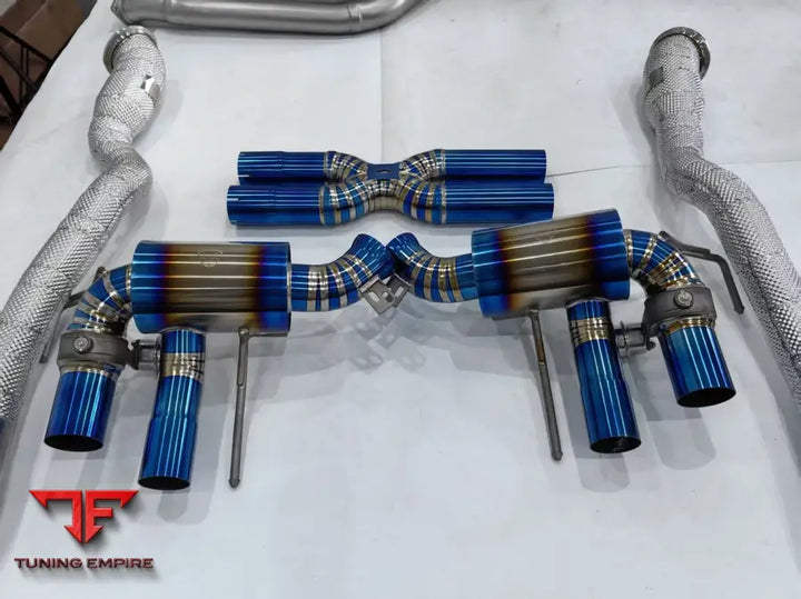 FERRARI F8 TITANIUM VALVETRONIC EXHAUST SYSTEM & CATLESS DOWNPIPES