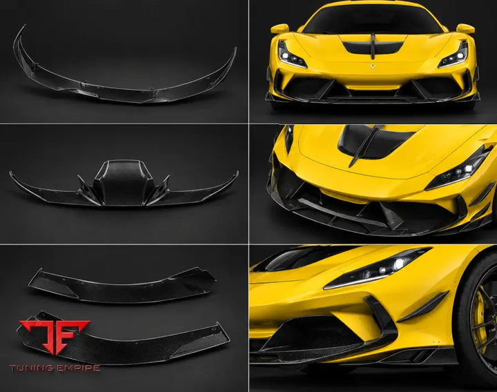 FERRARI F8 TRIBUTO & SPIDER CARBON FIBER PARTS