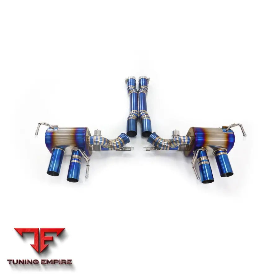 FERRARI FF TITANIUM CATBACK RAZOR EXHAUST X-MIDPIPE WITH MUFFLER VALVE