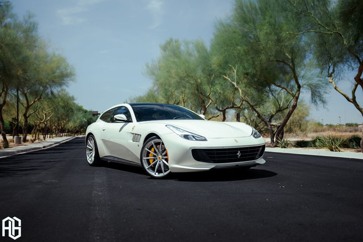 Ferrari GTC Lusso on custom forged wheels