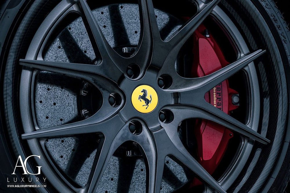 Ferrari Lusso on custom forged wheels