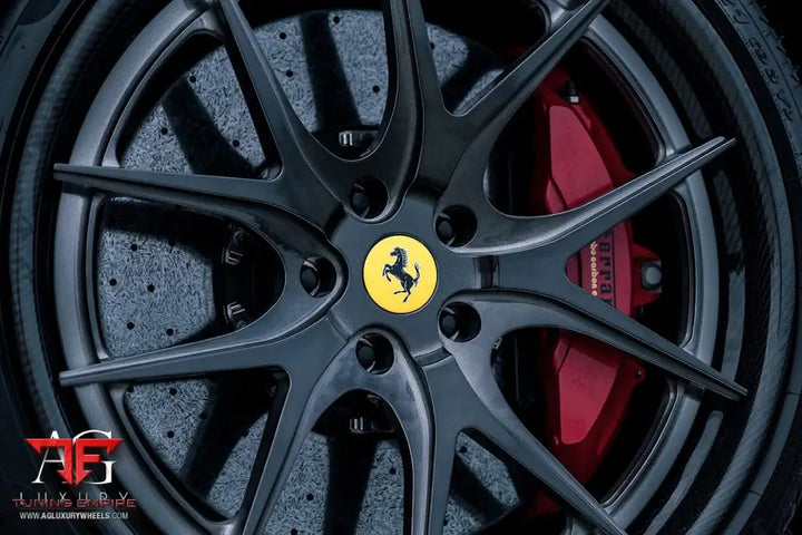 Ferrari Lusso on custom forged wheels