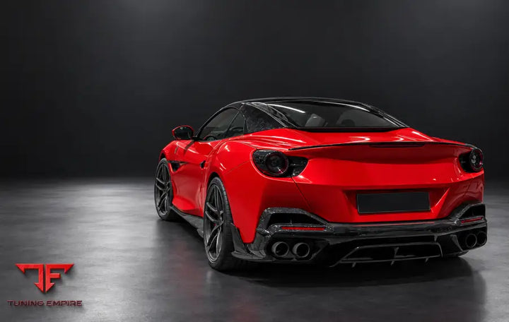 Ferrari Portofino carbon fiber side skirts and trims