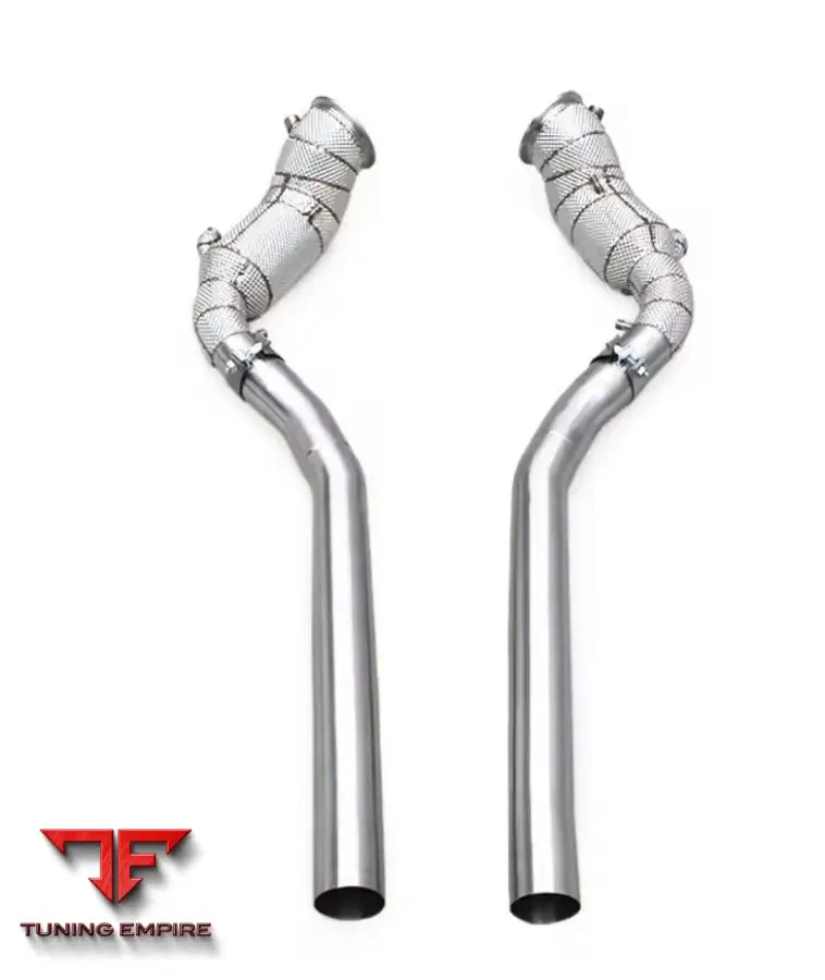 FERRARI PUROSANGUE DOWNPIPES WITH HEAT WRAP