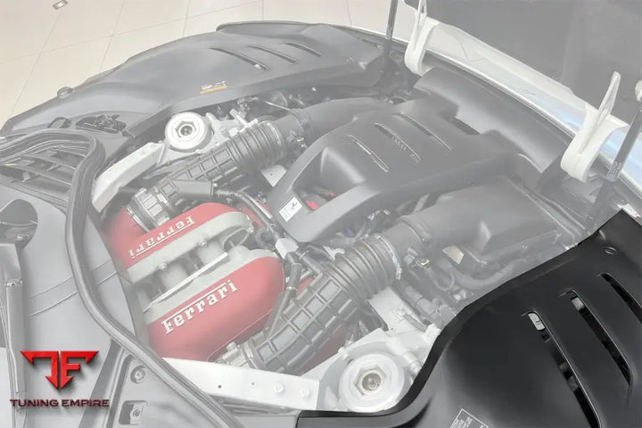 FERRARI PUROSANGUE FUV TYPE F175 OEM STYLE DRY CARBON FIBER INNER ENGINE COVER (2PCS) BSD