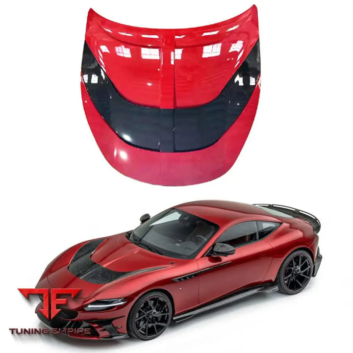 FERRARI ROMA CARBON FIBER FRONT BONNET HOOD 2020-2024Y