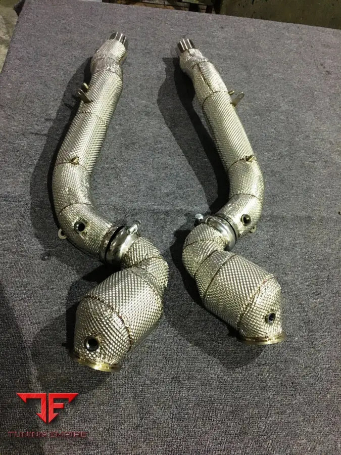 FERRARI ROMA DOWNPIPES WITH HEAT-WRAP