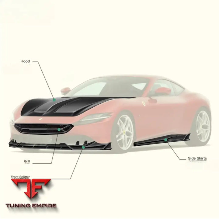 FERRARI ROMA DRY CARBON FIBER BODY KIT