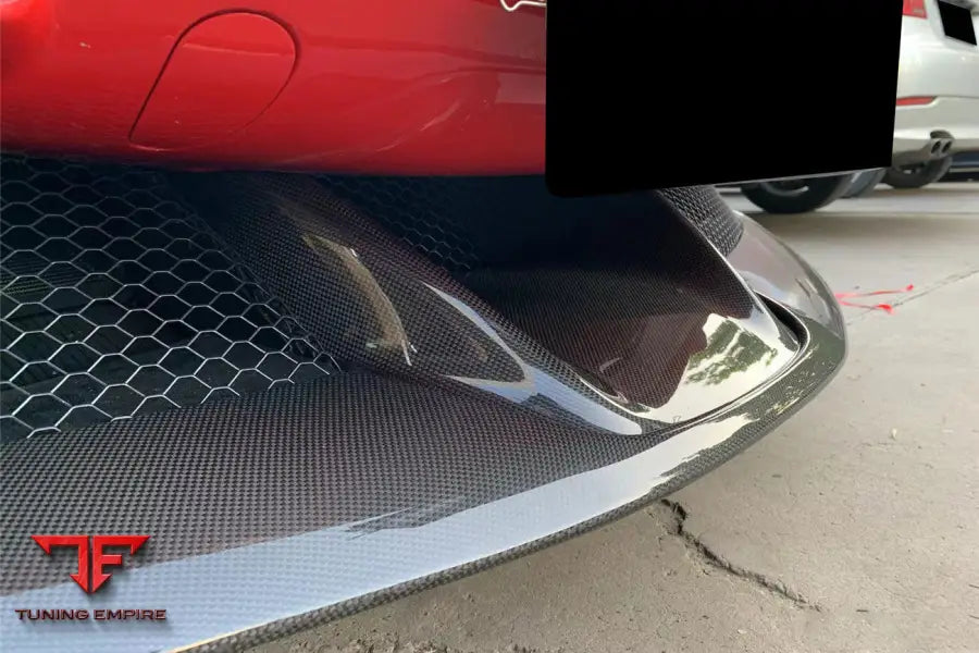 FERRARI SF90 STRADALE OE STYLE AUTOCLAVE CARBON FIBER FRONT LIP BSD