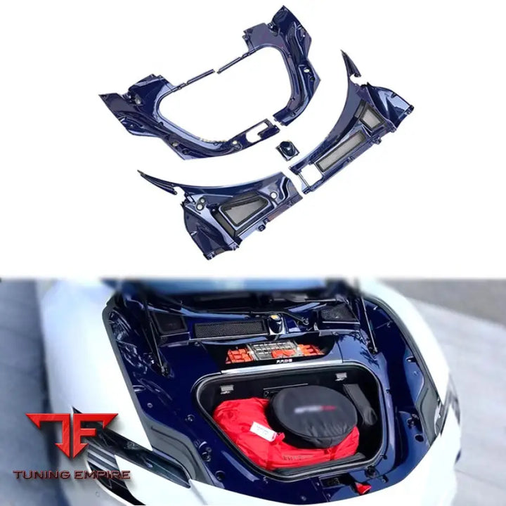 FERRARI SF90 CARBON FIBER FRONT TRUNK LID COVER INTERIOR TRIM KIT