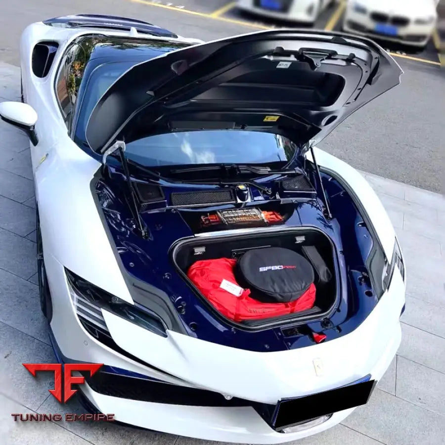 FERRARI SF90 CARBON FIBER FRONT TRUNK LID COVER INTERIOR TRIM KIT