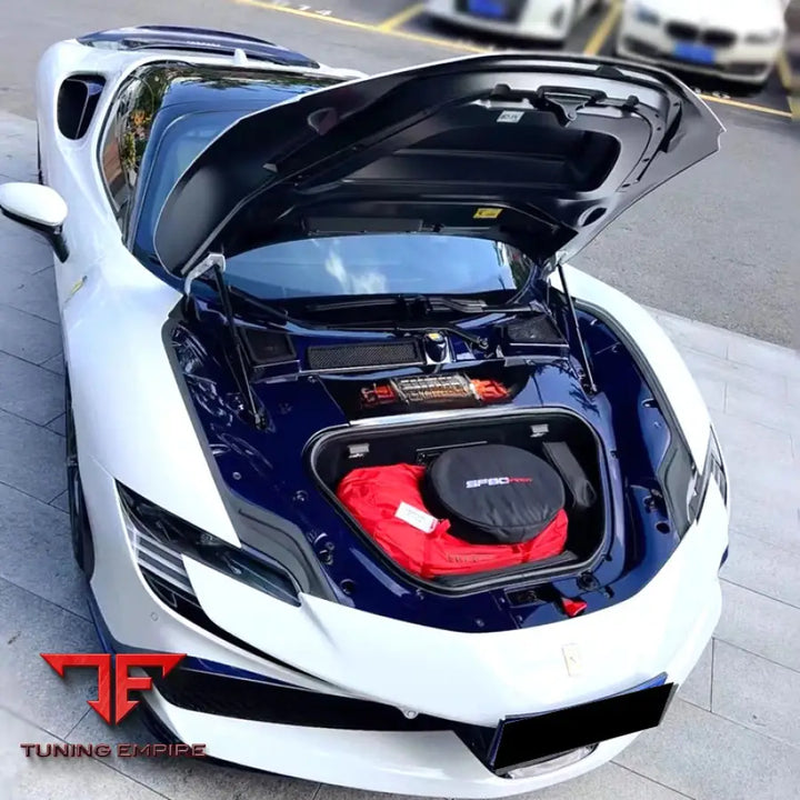 FERRARI SF90 CARBON FIBER FRONT TRUNK LID COVER INTERIOR TRIM KIT