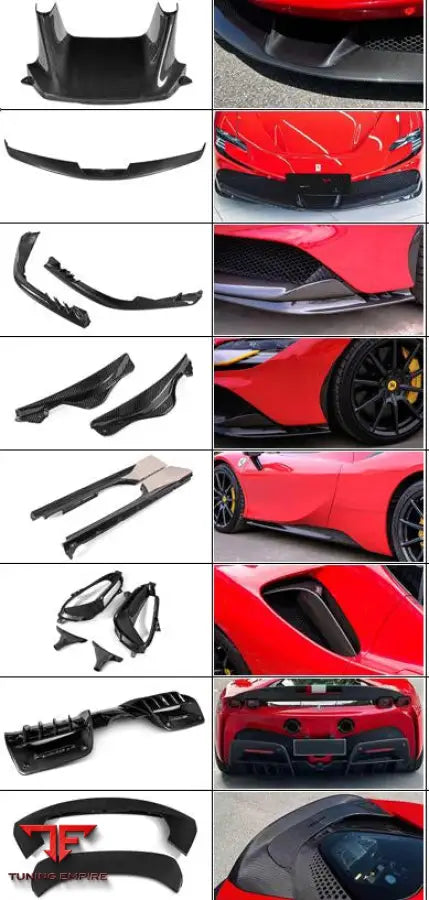 FERRARI SF90 OEM STYLE CARBON FIBER PARTS