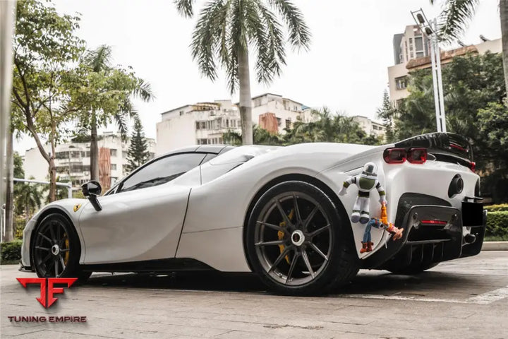 FERRARI SF90 STRADALE OE STYLE AUTOCLAVE CARBON FIBER SIDE SKIRTS BSD