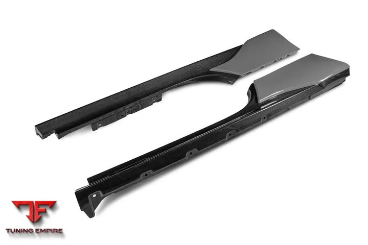 FERRARI SF90 STRADALE OE STYLE AUTOCLAVE CARBON FIBER SIDE SKIRTS BSD