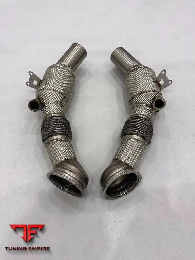FERRARI SF90 RAZOR RACE DOWNPIPES WITH 100 CELL CATS