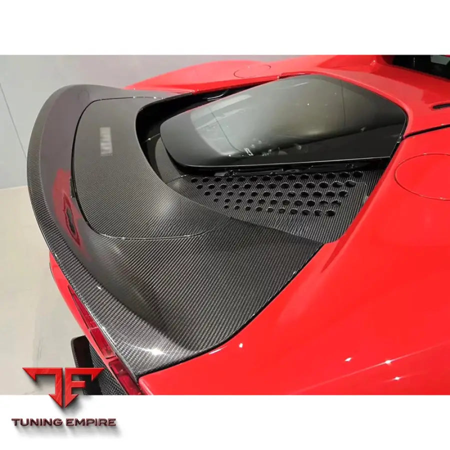 FERRARI SF90 SPIDER CARBON FIBER REAR TRUNK GRILL ENGINE COVER ENGINE HEAT RADIATION GRID