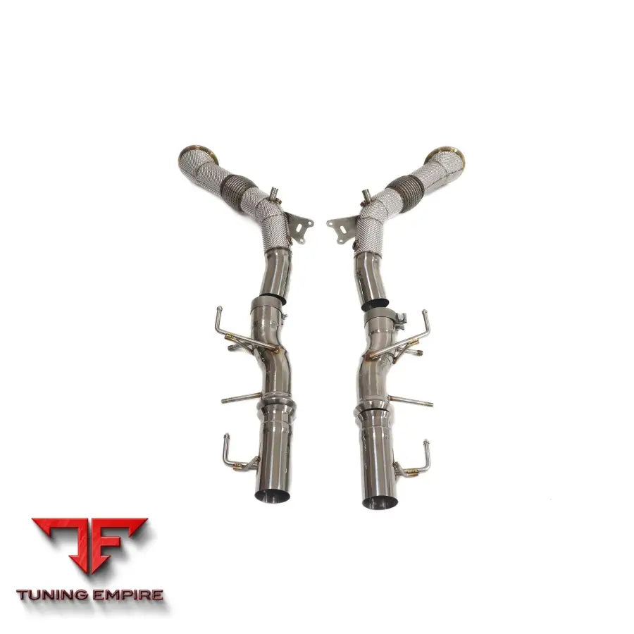FERRARI SF90 STAINLESS STEEL RAZOR EXHAUST WITH HEAT SHIELD