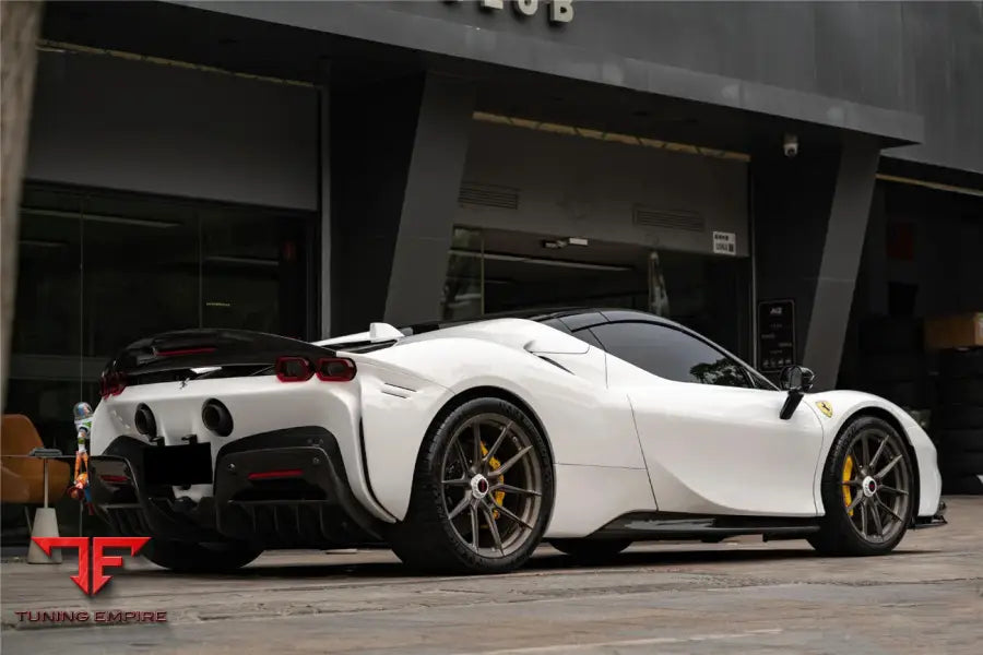 FERRARI SSF90 STRADALE OE STYLE AUTOCLAVE CARBON FIBER REAR DIFFUSER BSD