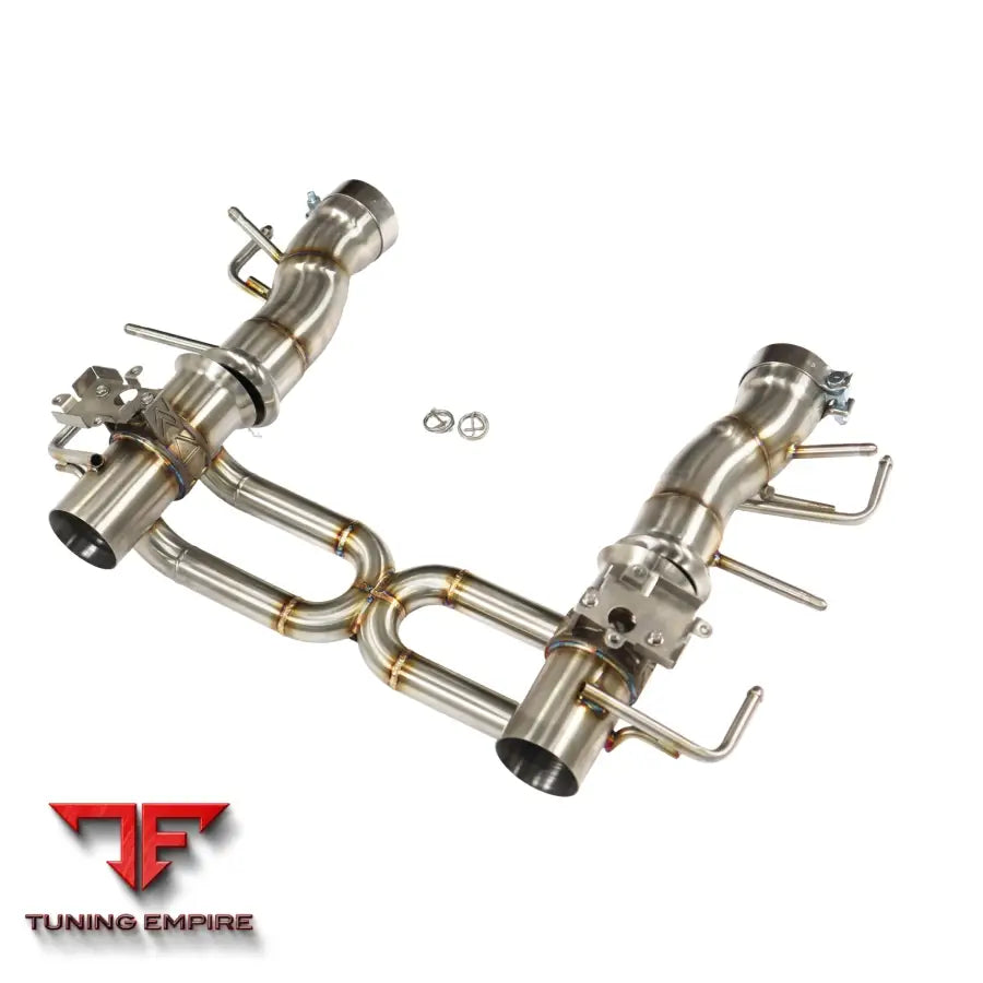 FERRARI SF90 VALVETRONIC STAINLESS STEEL CATBACK RAZOR EXHAUST WITH VALVE