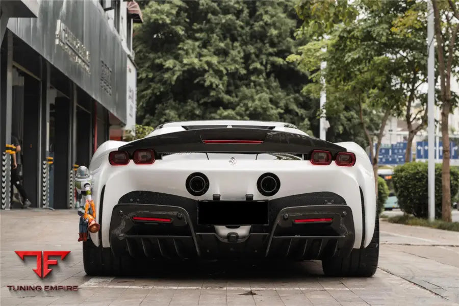 FERRARI SSF90 STRADALE OE STYLE AUTOCLAVE CARBON FIBER REAR DIFFUSER BSD