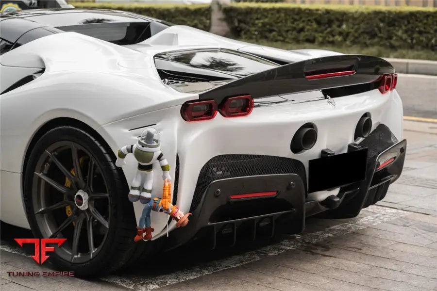 FERRARI SSF90 STRADALE OE STYLE AUTOCLAVE CARBON FIBER REAR DIFFUSER BSD