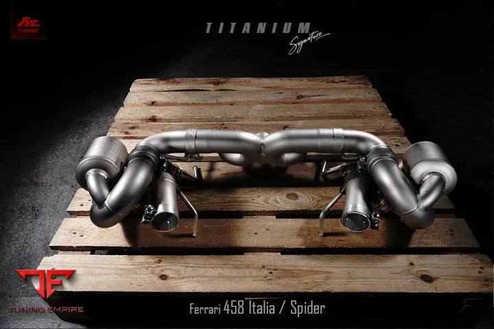 FI EXHAUST FERRARI 458 ITALIA / SPIDER F1 VERSION TITANIUM EXHAUST SYSTEM