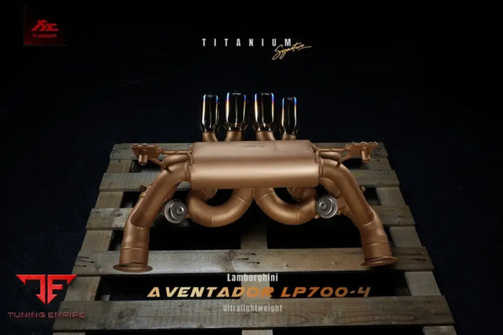 FI EXHAUST LAMBORGHINI AVENTADOR LP700-4 F1 HIGH PITCH VERSION TITANIUM EXHAUST SYSTEM