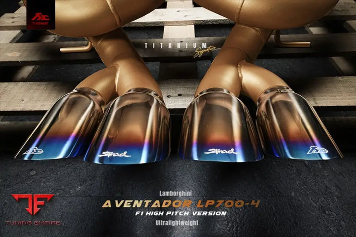 FI EXHAUST LAMBORGHINI AVENTADOR LP750-4 SV F1 HIGH PITCH VERSION TITAMIUM EXHAUST SYSTEM