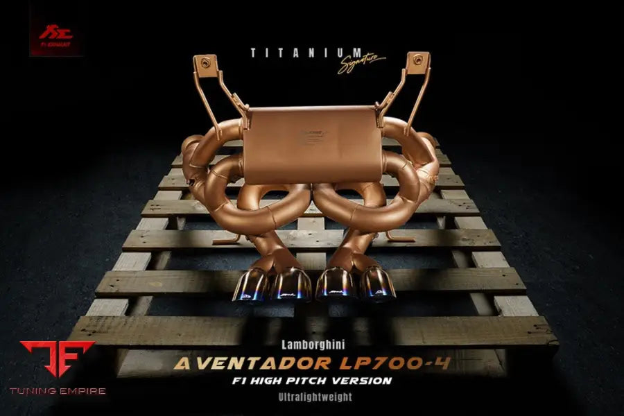 FI EXHAUST LAMBORGHINI AVENTADOR LP750-4 SV F1 HIGH PITCH VERSION TITAMIUM EXHAUST SYSTEM