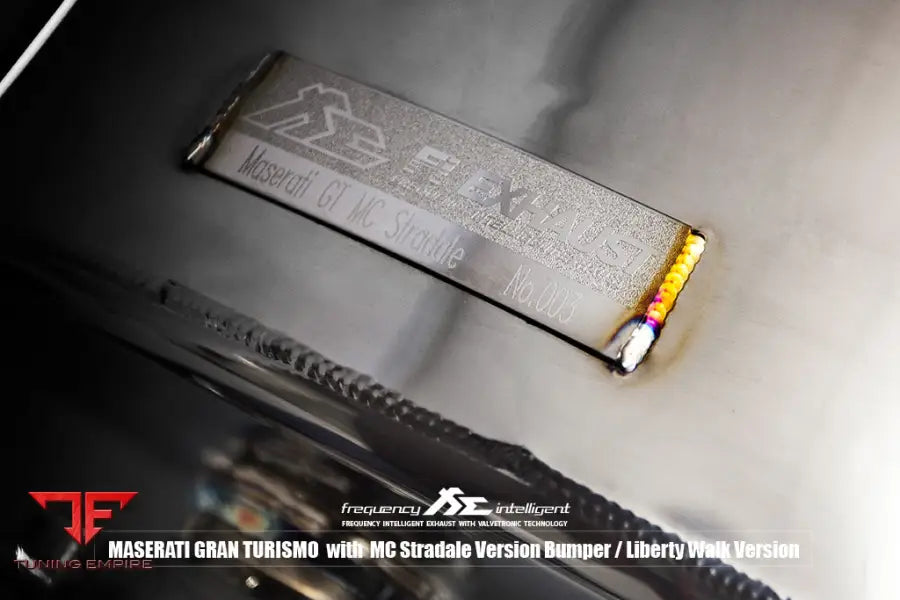 FI EXHAUST MASERATI GRANTURISMO S MC BUMPER EXHAUST SYSTEM