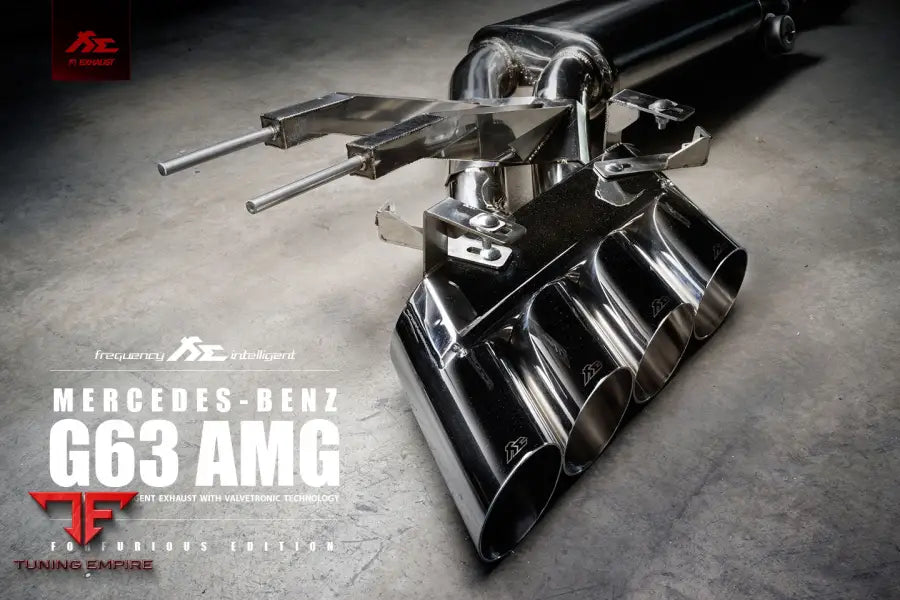 FI EXHAUST MERCEDES-BENZ AMG W463 AMG G63 EXHAUST ULTIMATE DOUBLE QUAD TIPS EXHAUST SYSTEM