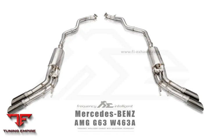 FI EXHAUST MERCEDES-BENZ AMG W463A G63 EXHAUST QUAD TIPS OPF/NON-OPF EXHAUST SYSTEM