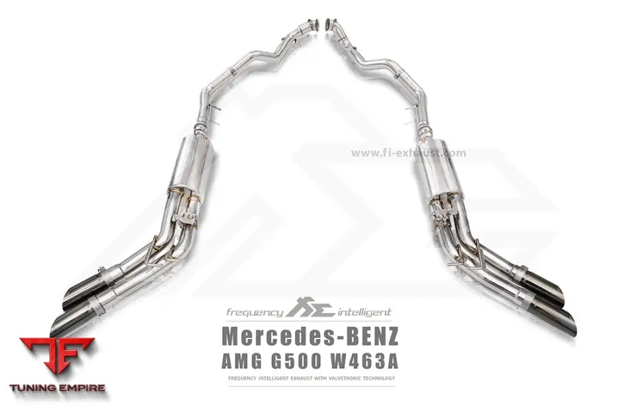 FI EXHAUST MERCEDES-BENZ W463A G500 EXHAUST QUAD TIPS EXHAUST SYSTEM