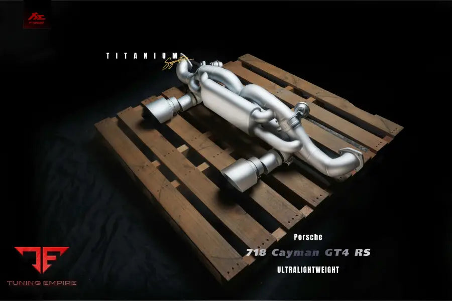 FI EXHAUST PORSCHE 718 CAYMAN GT4 RS TITANIUM EXHAUST OPF EXHAUST SYSTEM