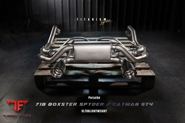 FI EXHAUST PORSCHE 718 CAYMAN GT4 / SPYDER TITANIUM EXHAUST OPF/NON-OPF EXHAUST SYSTEM