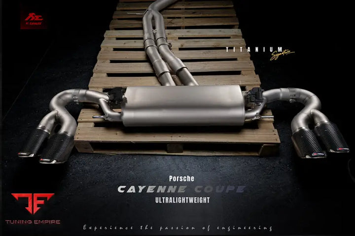 FI EXHAUST PORSCHE 9Y0 CAYENNE 3.0T / COUPE TITANIUM EXHAUST OPF/NON-OPF EXHAUST SYSTEM