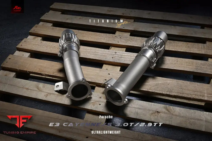 FI EXHAUST PORSCHE 9Y0 CAYENNE S / COUPE S 2.9TT TITANIUM EXHAUST OPF / NON-OPF EXHAUST SYSTEM