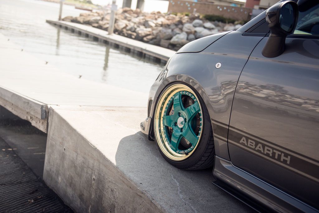 FIAT 500 ABARTH on custom forged wheels