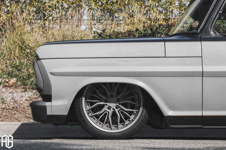 Ford F-100 on custom forged wheels