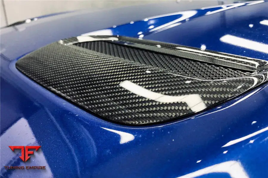 FORD MUSTANG OEM STYLE CARBON FIBER HOOD VENTS BSD