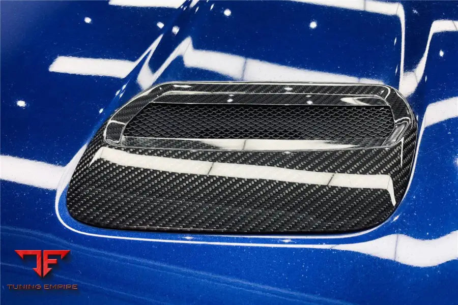 FORD MUSTANG OEM STYLE CARBON FIBER HOOD VENTS BSD