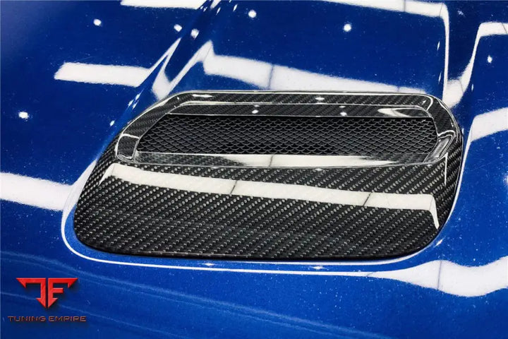 FORD MUSTANG OEM STYLE CARBON FIBER HOOD VENTS BSD