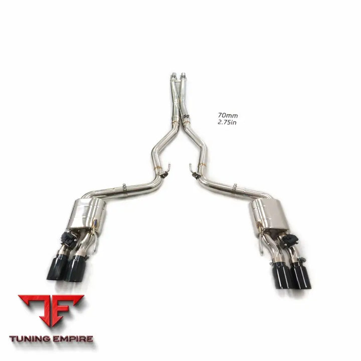 FORD MUSTANG GT 3.7L STAINLESS STEEL CATBACK RAZOR EXHAUST WITH MUFFLER VALVE