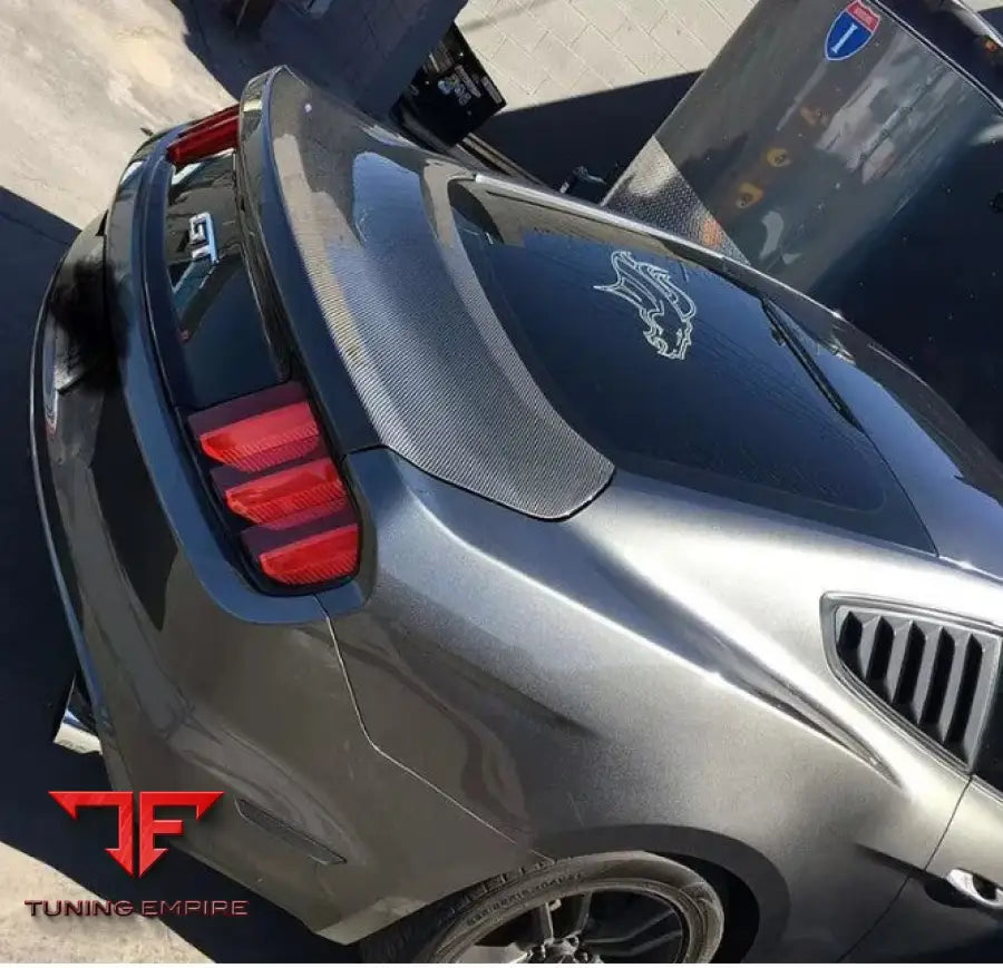 FORD MUSTANG GT GLOSS CARBON FIBER REAR TRUNK 2015-2018Y