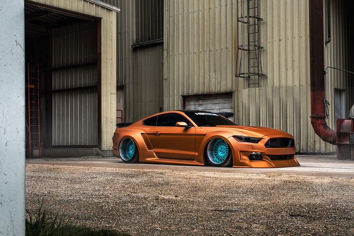 FORD MUSTANG GT WIDEBODY on custom forged wheels