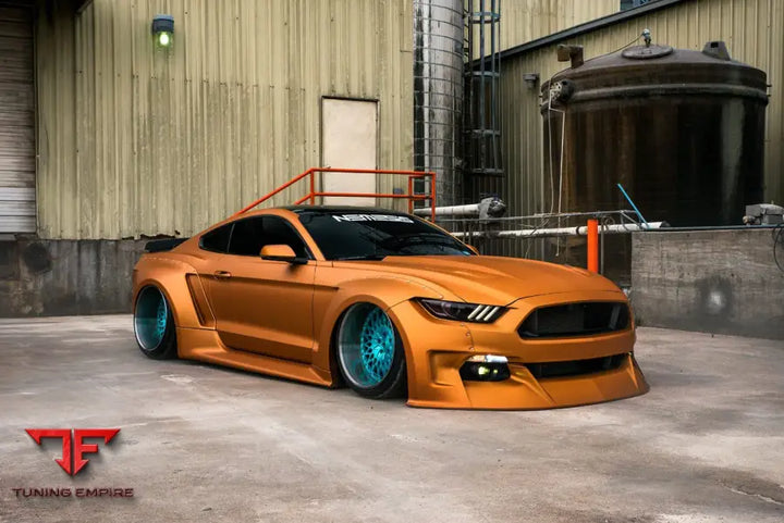FORD MUSTANG GT WIDEBODY on custom forged wheels